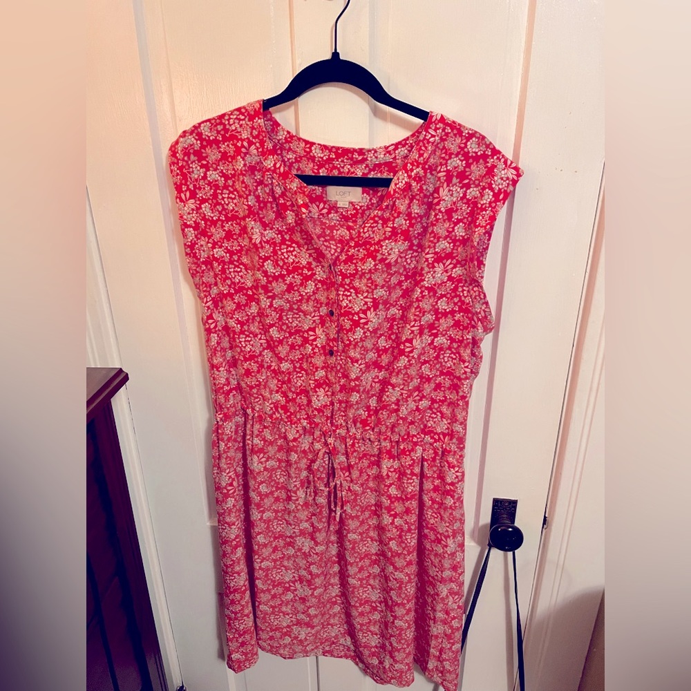 Loft Tie Waist Dress